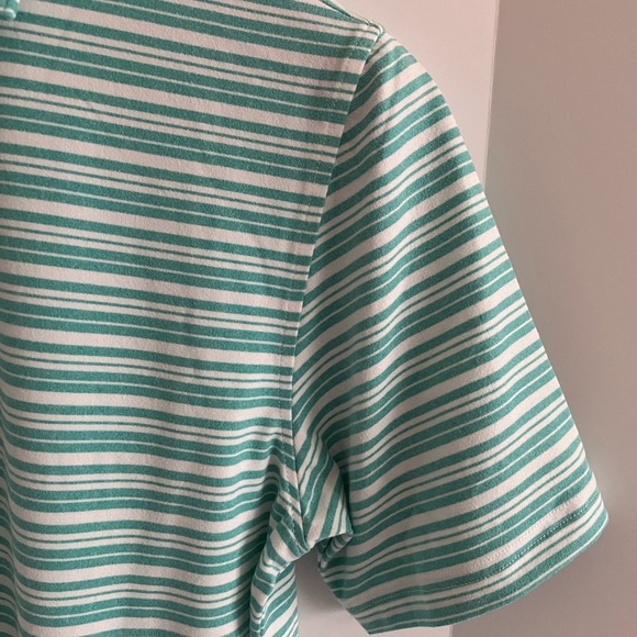 Southern Tide Short Sleeve Soft Knitted Horizontal Stripe Polo Top - Picture 12 of 16